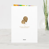 Retro Psychedelic Vinyl Record Personalisiert Card Karte (Rückseite)