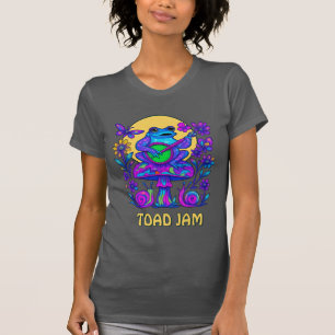 Retro-Psychedelische Kröten-Jam-Pilz-Schnecken T-Shirt