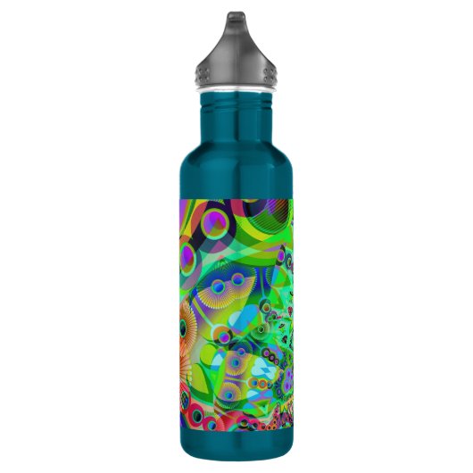 Retro psychedelisches abstraktes trinkflasche (Rechts)