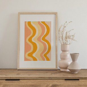 Retro-psychedelisches Groovy-farbenfrohes Poster
