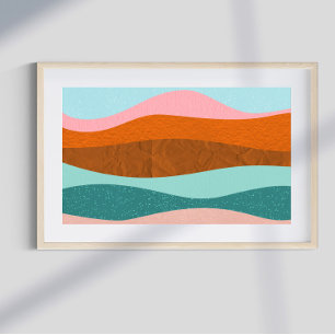 Retro-psychedelisches Groovy-farbenfrohes Poster