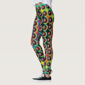Retro psychedelisches Muster Leggings (Links)