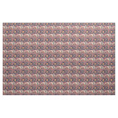 Retro-psychedelisches Wüstenkaktus-Sonnenuntergang Stoff (Yard (91,4 cm))