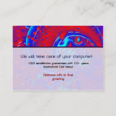 Retro Psychische Crazyness Tech Geek Computer Visitenkarte (Rückseite)