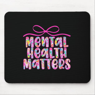 Retro-Psychische Gesundheit S Bewusstseins Florale Mousepad