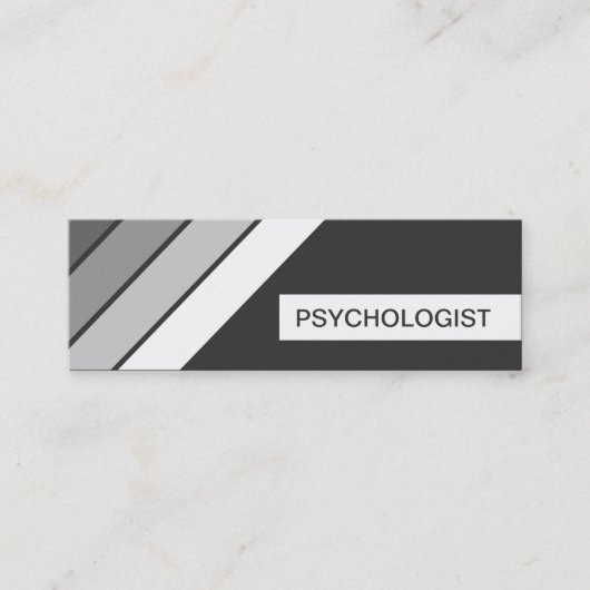 Retro PSYCHOLOGIST Mini Visitenkarte (Vorderseite)