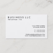 Retro PSYCHOLOGIST Visitenkarte (Rückseite)