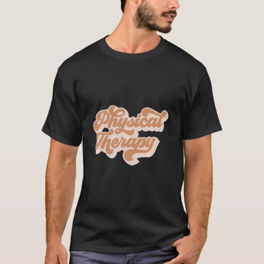 Retro Pt Pta Therapy Physiotherapeut T-Shirt (Vorderseite)