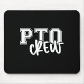 Retro Pto Crew Parent Teacher Organization Back To Mousepad (Vorne)