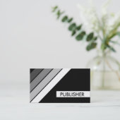 Retro PUBLISHER Visitenkarte (Stehend Vorderseite)