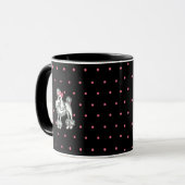 Retro Pudel Kaffeetasse (Vorderseite Links)