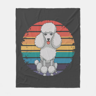 Retro Pudel Liebhaber Hund Geschenke für Pudel Bes Fleecedecke