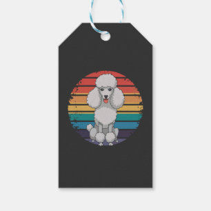 Retro Pudel Liebhaber Hund Geschenke für Pudel Bes Geschenkanhänger