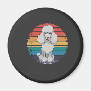 Retro Pudel Liebhaber Hund Geschenke für Pudel Bes Magnet