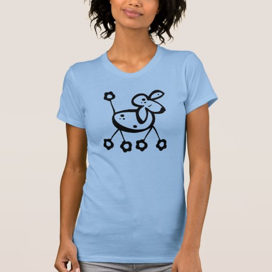 Retro Pudel T-Shirt (Vorderseite)