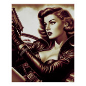 Retro-Pulp-Frau Poster (Vorderseite)