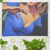 Retro Pulp Horror Handtuch mit Bussard (Gefaltet)