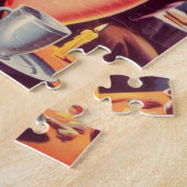 Retro-Pulp-Pinup und Monster Puzzle (Seite)