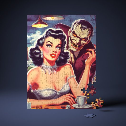 Retro-Pulp-Pinup und Monster Puzzle