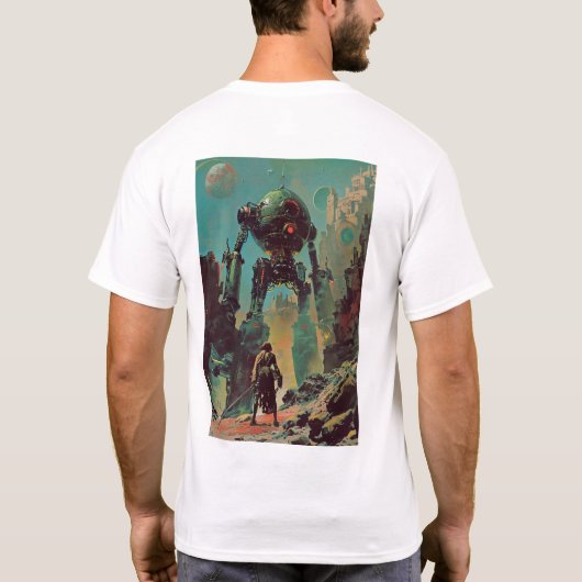 Retro Pulp Sci-Fi Ilya Repin Art T - Shirt (Rückseite)
