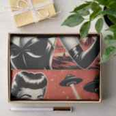 Retro Pulp Ufo Woman Seidenpapier (Geschenk)