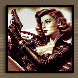 Retro Pulp Woman Poster