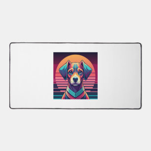 Retro Puls Pup 80er Sunset Vibes Schreibtischunterlage