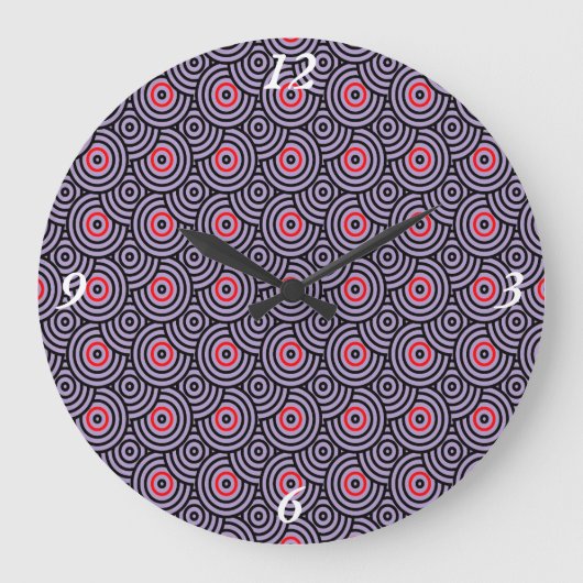 Retro pulse große wanduhr (Vorderseite)