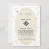 Retro Pumpkin Cherries Coquette Fall Baby Dusche Einladung (Rückseite)