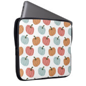 Retro Pumpkin Erntedank Nahtloses Muster Laptopschutzhülle (Vorne Rechts)