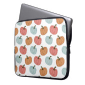 Retro Pumpkin Erntedank Nahtloses Muster Laptopschutzhülle (Vorderseite Links)
