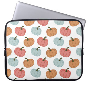 Retro Pumpkin Erntedank Nahtloses Muster Laptopschutzhülle