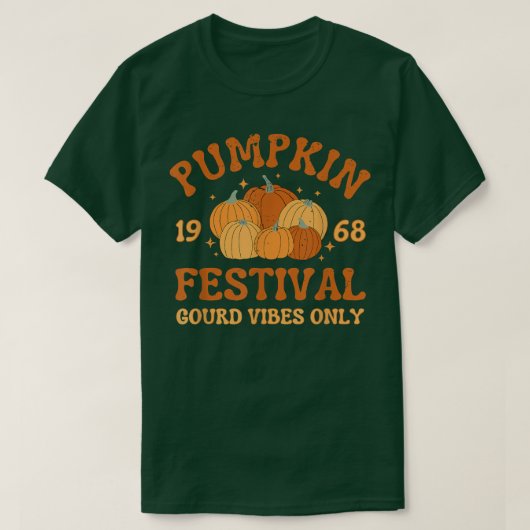 Retro Pumpkin Festival Gourmets nur Herbst Herbst T-Shirt (Design vorne)