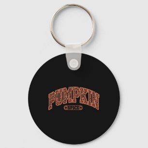 Retro Pumpkin Gewürz Leopard Herbst Liebhaber als Schlüsselanhänger