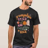 Retro Pumpkin Gewürz und alles fallen Autum als T-Shirt (Vorderseite)