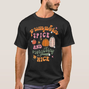 Retro Pumpkin Gewürz und alles fallen Autum als T-Shirt