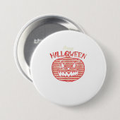 Retro Pumpkin I Costume Button (Vorne & Hinten)