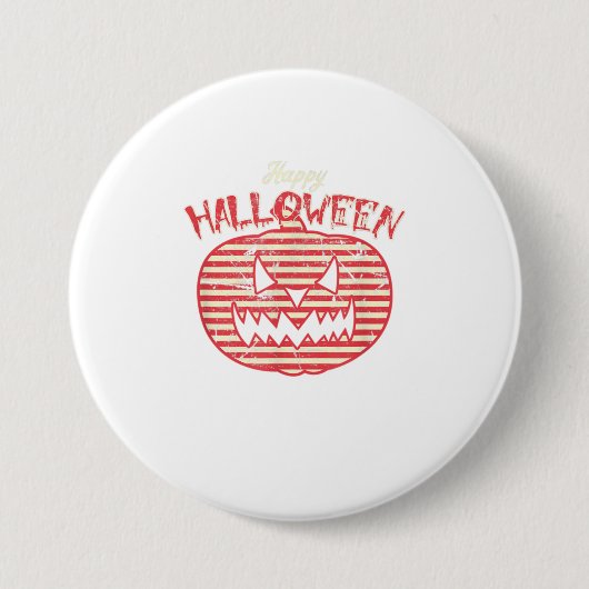 Retro Pumpkin I Costume Button (Vorderseite)