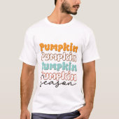 Retro Pumpkin-Jahreszeit - Fall T-Shirt (Vorderseite)