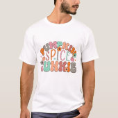 Retro Pumpkin Spice Junkie - Fall T-Shirt (Vorderseite)