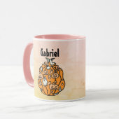 Retro Pumpkin Spooks und Halloween Leckereien! Tasse (Vorderseite Links)