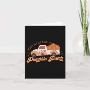 Retro Pumpkin Truck trifft mich beim Pumpkin Patch Karte
