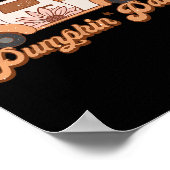 Retro Pumpkin Truck trifft mich beim Pumpkin Patch Poster (Ecke)