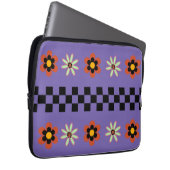 Retro-Punk-Blumen Laptopschutzhülle (Vorne Rechts)