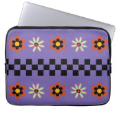 Retro-Punk-Blumen Laptopschutzhülle (Vorderseite)