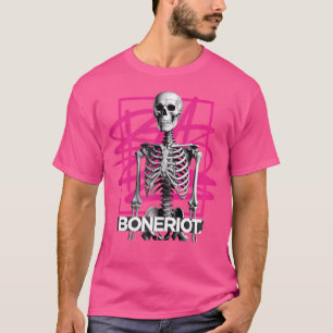 Retro Punk Skeleton Art 80er Vaporwave Gothic Stre T-Shirt