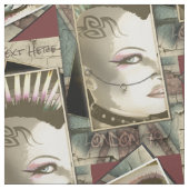 Retro Punkrock-Musik-Mode Londons britische Stoff (Muster)