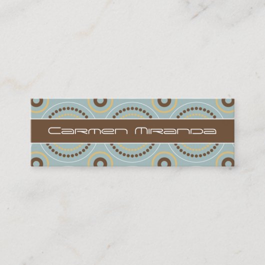 Retro Punkt-dünne Karte (Vorderseite)