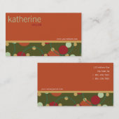 Retro Punkt-Kreis-kundenspezifische Visitenkarte (Vorne/Hinten)