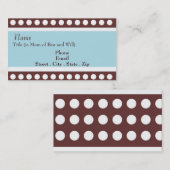 Retro Punkt-Mama-Karte Telefonnummerkarte (Vorne/Hinten)